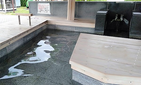 2021みちのく夏紀行　道の駅天童温泉の足湯